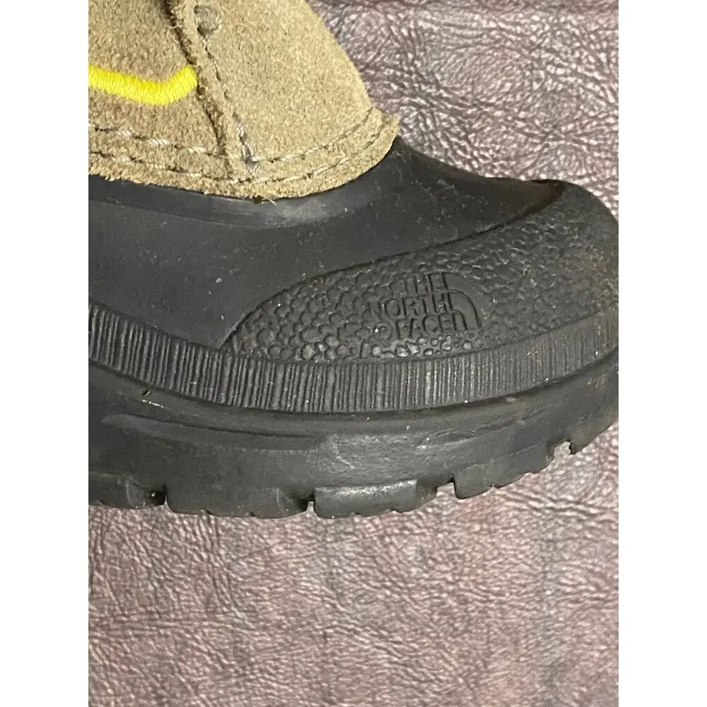 The North Face Heatseeker Toddler Winter Snow Boots Kids Size 8 Brown Waterproof